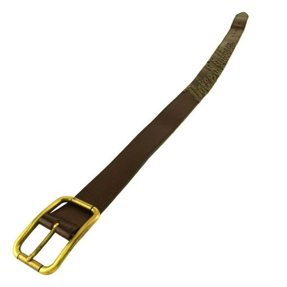 DOLCE & GABBANA Belt Studds Leather ~ Gold Bracket AUTHENTIC main image 5